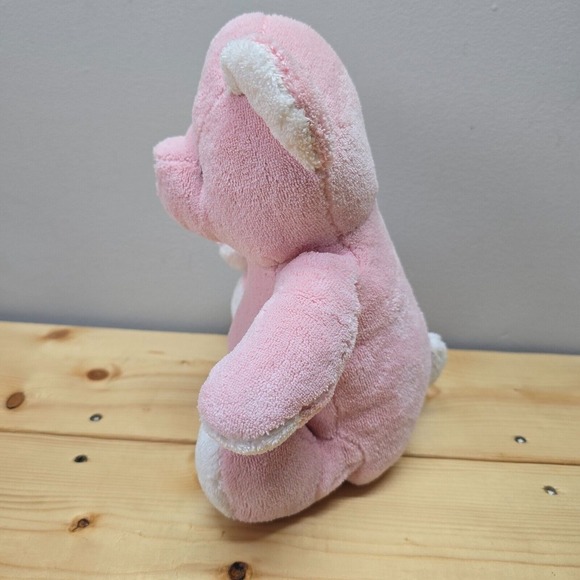 Brookstone Nap Teddy Bear Plush Pink Stuffed Animal Baby Infant Toy - Picture 4 of 10